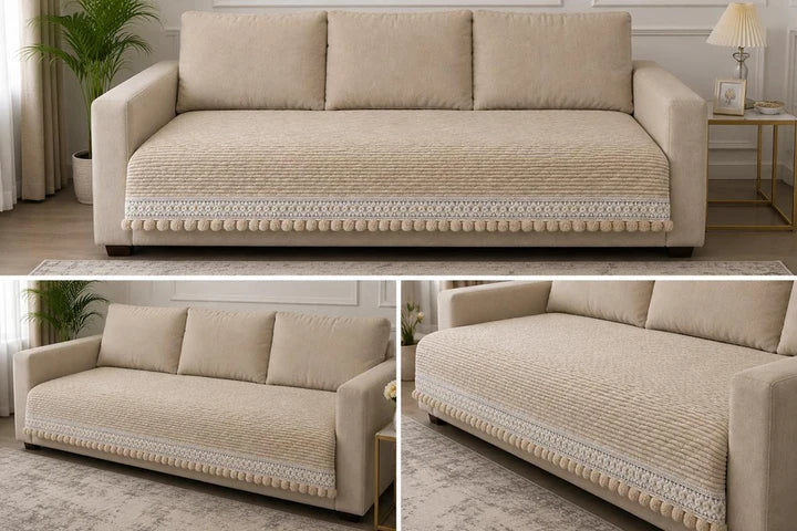 3 seater and L shape sofa cover anti slip design