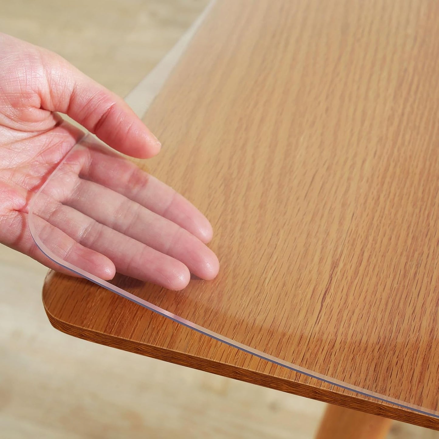 Clear PVC Table Protector 2mm Thick – Waterproof & Scratch-Resistant Cover