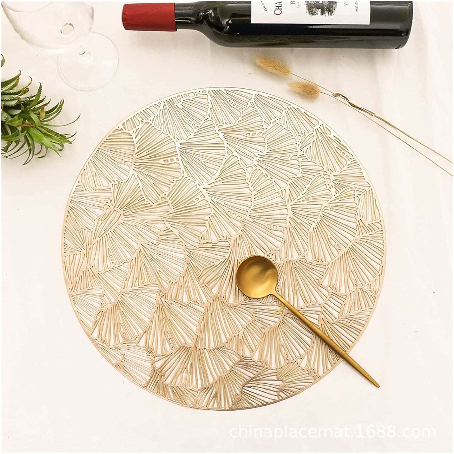 Gold shell Placemats set of 6pcs