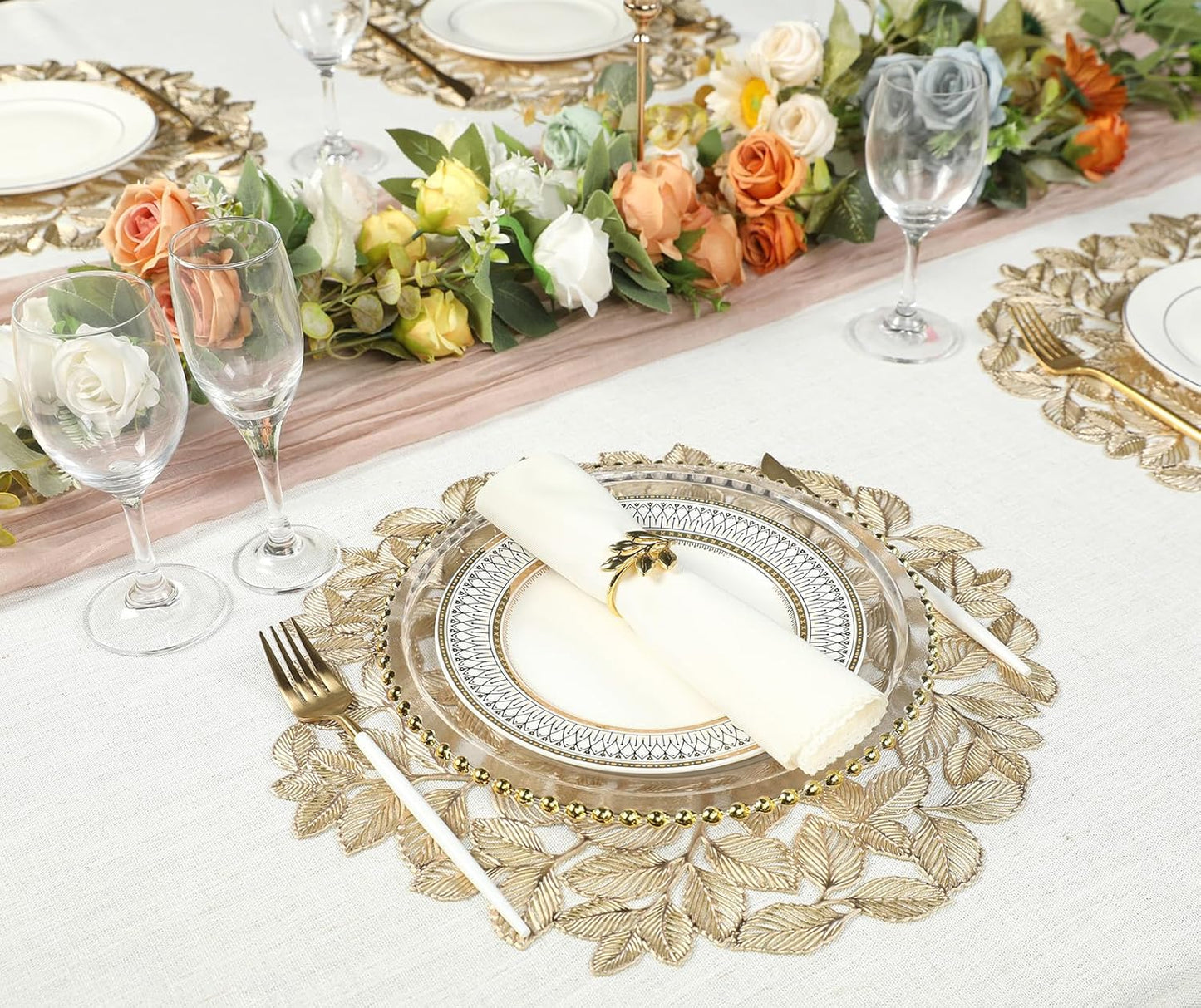 Flower Placemats Set of 6pcs
