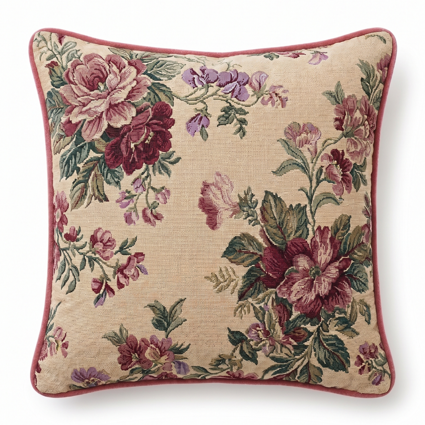 Floral Cotton Cushion Cover | Premium 100% Cotton | Cushion Charm