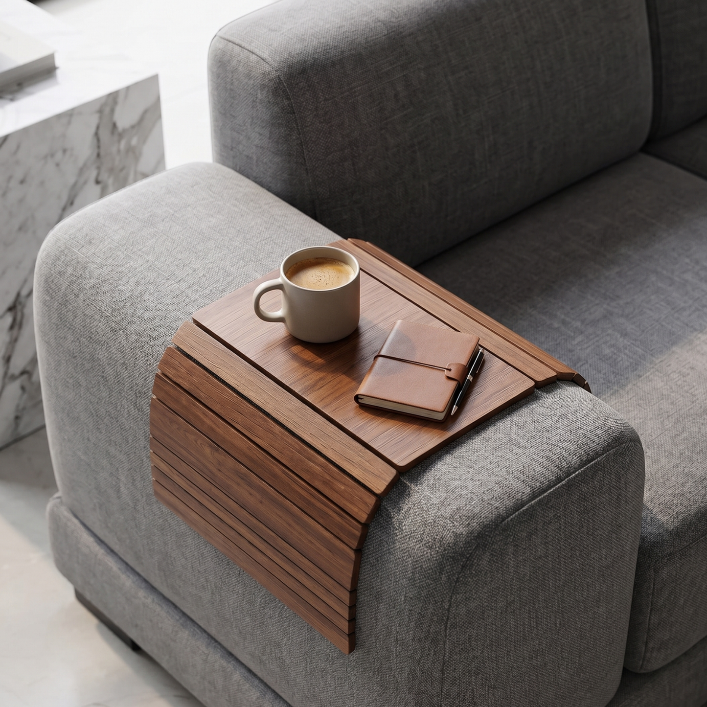 Wooden Flexible Sofa armrest tray | Sofa, couch, Bed Accessary Tray