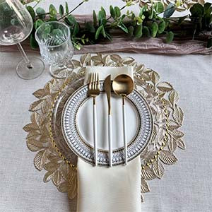 Flower Placemats Set of 6pcs