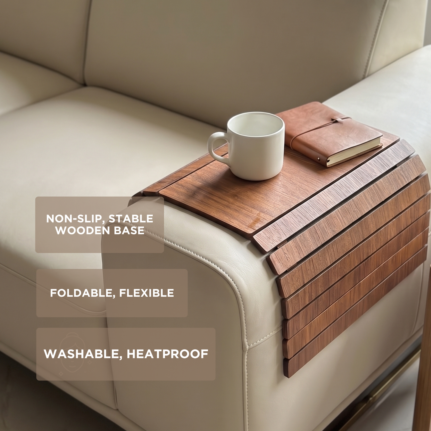 Wooden Flexible Sofa armrest tray | Sofa, couch, Bed Accessary Tray