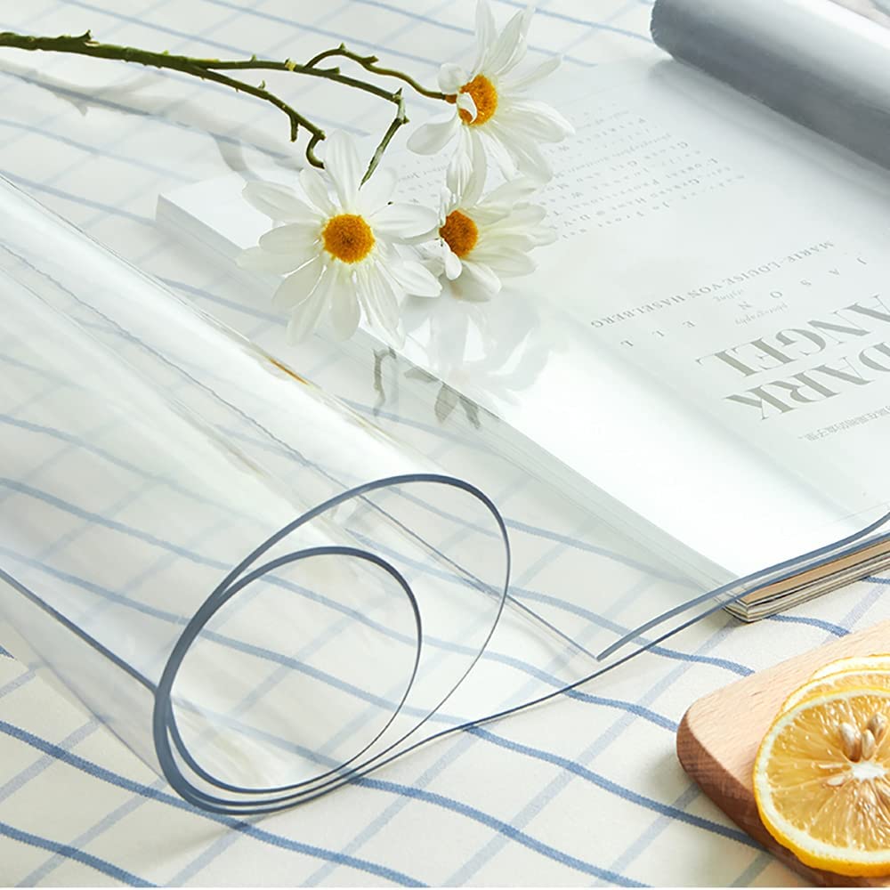 Extra Thick 3mm PVC Table Cover – Clear Protector for Premium Marble & Wooden Tables