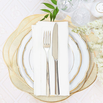 Rose flower Gold Placemats set of 2pcs, heat proof, washable tablemats