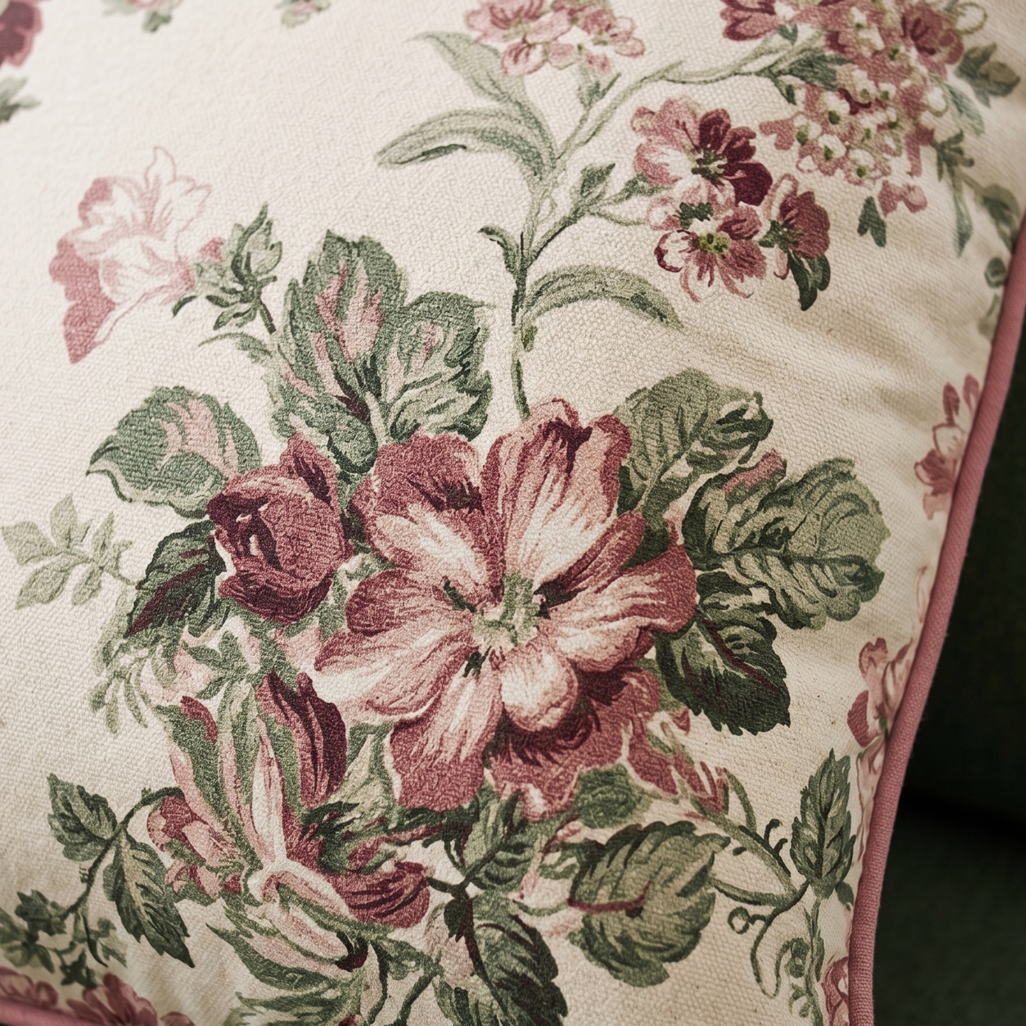Floral Cotton Cushion Cover | Premium 100% Cotton | Cushion Charm