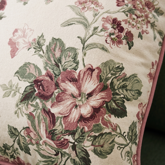 Floral Cotton Cushion Cover | Premium 100% Cotton | Cushion Charm