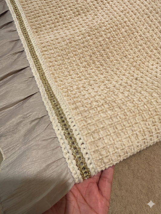 Ivory Calm Sofa Cover/ Couch Cover – Thick, Washable & Anti Skid Cover