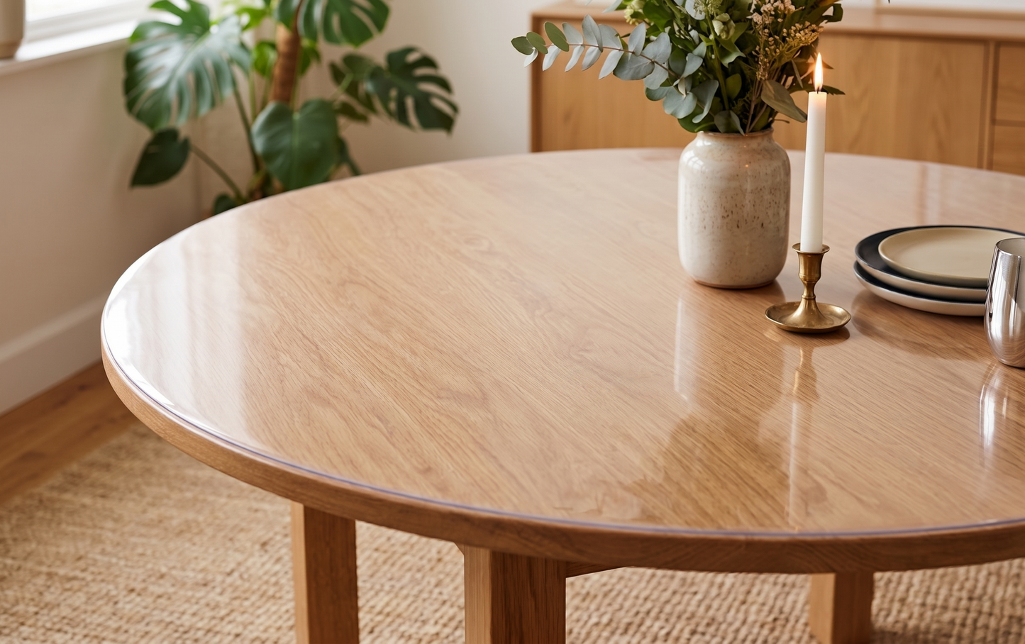 round dining table protector sheet India