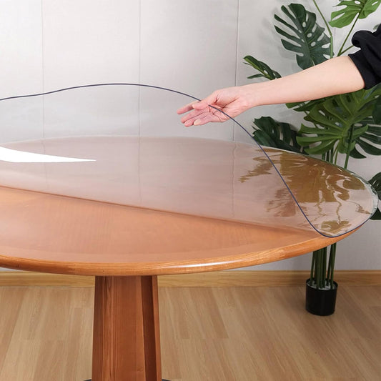 round PVC table top protector 2mm transparent