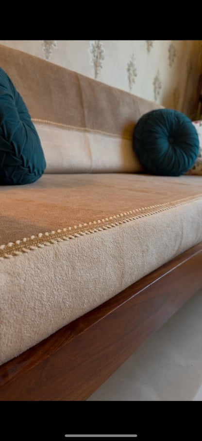 Brown Beige Cream neutral-toned Custom Sofa Cover for 2, 3 & 4 Seater Sofas