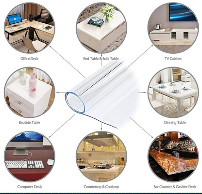 PVC Table Top 2MM Thickeness Protective (1.5* 3.5 feet) 18X42 inches